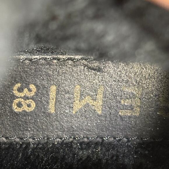 M.Gemi Gaia Boots EU 38 Black Puffer Quilted Plush Lined Italy Water Resistant - Picture 9 of 12